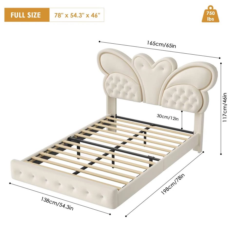 Full Size Butterfly Bed - Image 2