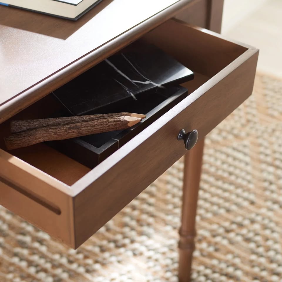 Gaven Solid Wood Writing Desk - Image 3