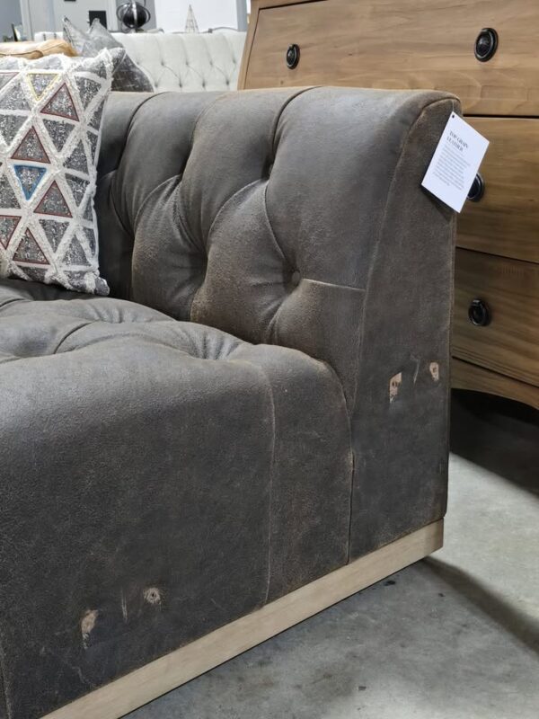Four Hands Top Grain Leather Chaise - Image 4