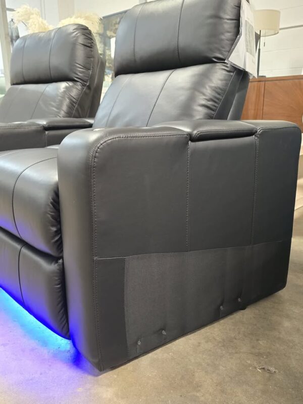 Genuine Leather Home Theater Power Recliners - Image 6