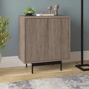 Grey 2-Door Accent Cabinet