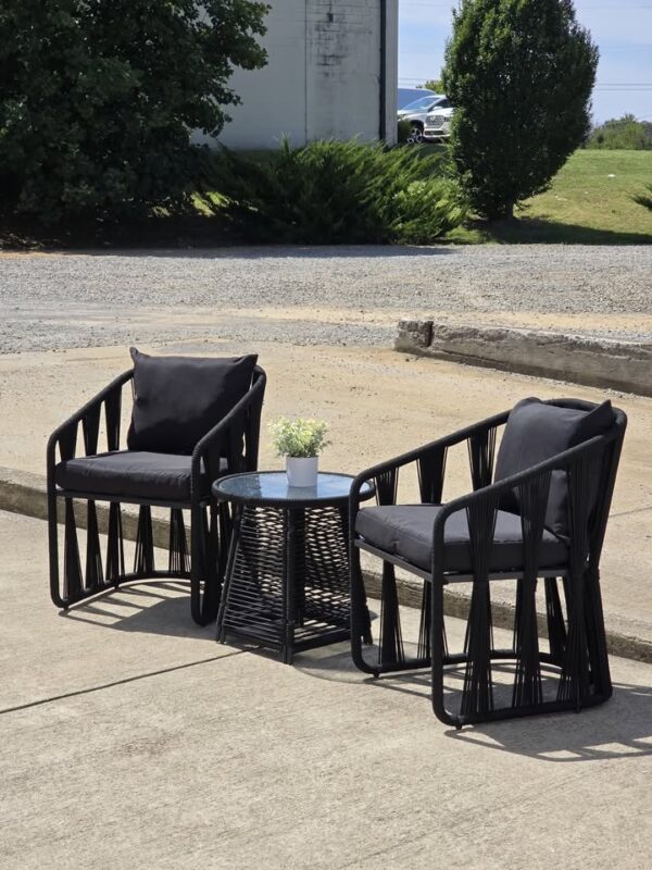 3-pc Outdoor Patio Chair & Table Set