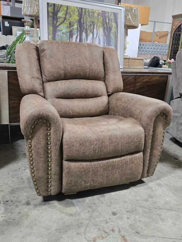 Brown Manual Rocker Recliner - Image 2