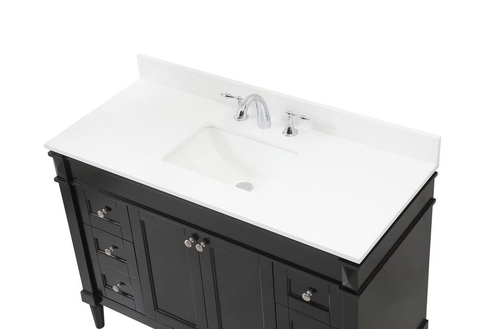 Black 48" Bennett Bathroom Vanity - Image 2