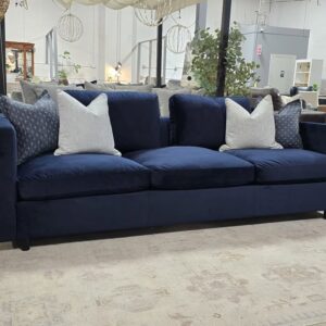 Navy Fleetwood 100" Sofa