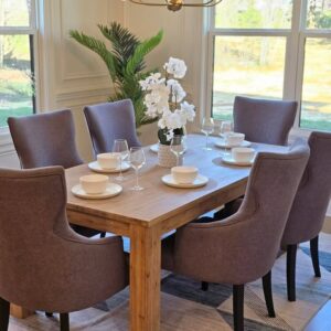 Set of 6 High Back Dining Chairs