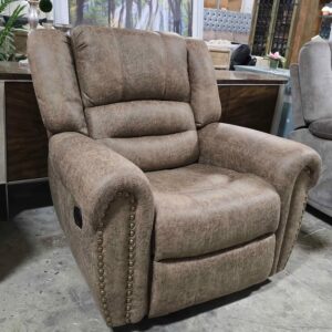 Brown Manual Rocker Recliner