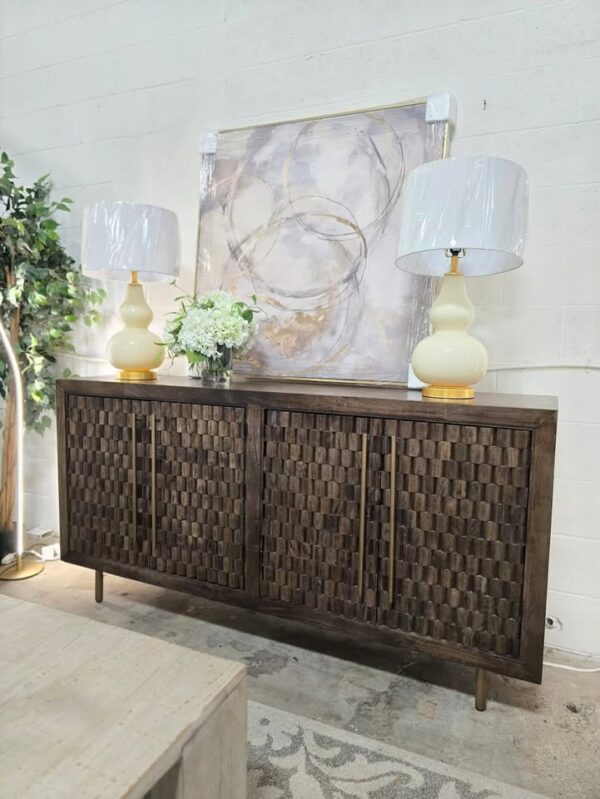 Abshire 76'' Solid Wood Sideboard