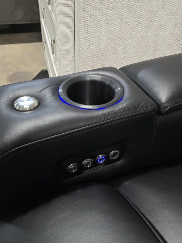 Genuine Leather Home Theater Power Recliners - Image 4