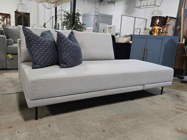 Grey Sleeper Chaise Lounge