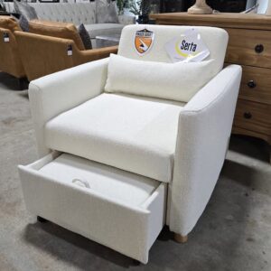 Serta Boucle Convertible Sleeper Chair