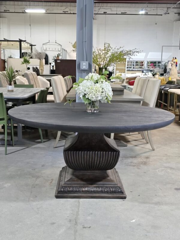 60" Solid Wood Dining Table - Image 2