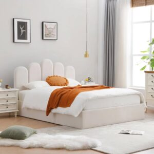 Queen Platform Lift Storage Bed