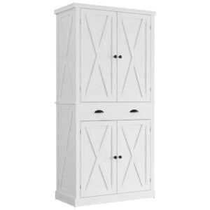 White Kitchen Pantry/Storage Cabinet