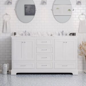 60" Larosa Double Bathroom Vanity