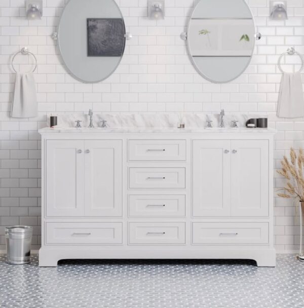60" Larosa Double Bathroom Vanity