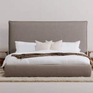 Moe's Luzon Queen Platform Bed Tall Headboard