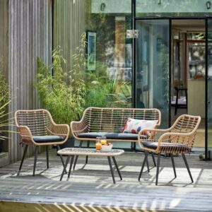 4-pc Outdoor Rattan Set