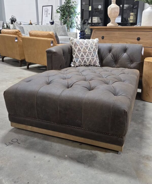 Four Hands Top Grain Leather Chaise