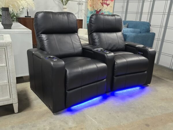 Genuine Leather Home Theater Power Recliners