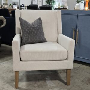 Beige Accent Armchair