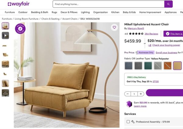Mikell Convertible Sleeper Chair - Image 7