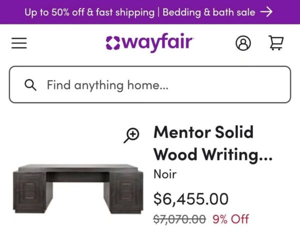NOIR Mentor Solid Wood Desk - Image 8