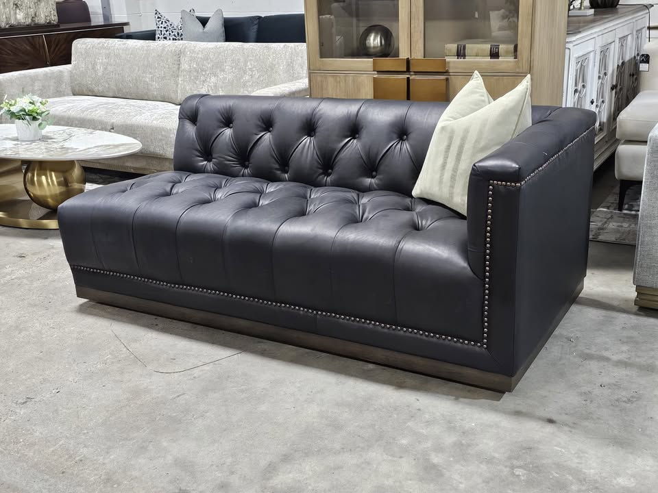 Four Hands Genuine Leather Sofa - Image 2