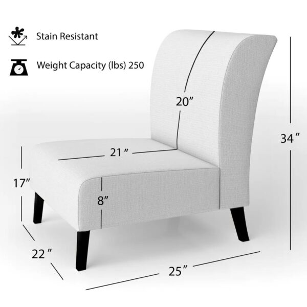 Geometric Slipper Accent Chair - Image 4