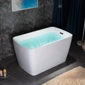 48'' x 27.5'' Freestanding Bathtub with Integrated Seat