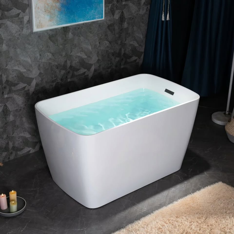 48'' x 27.5'' Freestanding Bathtub with Integrated Seat