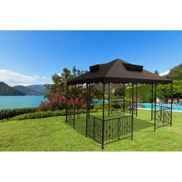 12' x 12' Steel Patio Gazebo - Image 2