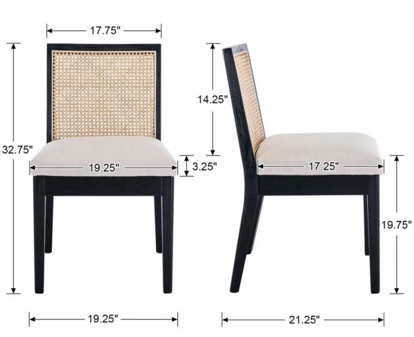 Set of 4 Arnkell Cane Dining Chairs - Image 2