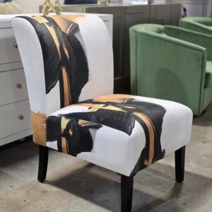 Geometric Slipper Accent Chair