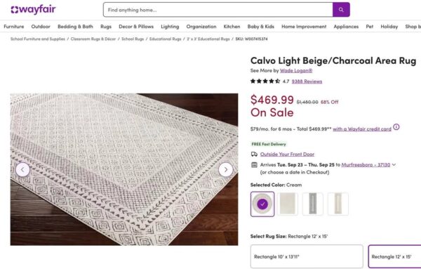 Calvo 12'x 15' Area Rug - Image 4