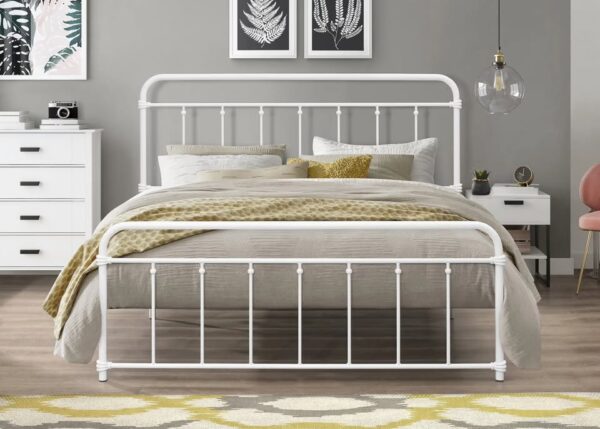 White King Platform Bed