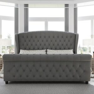 KING Dulane Tufted Platform Bed