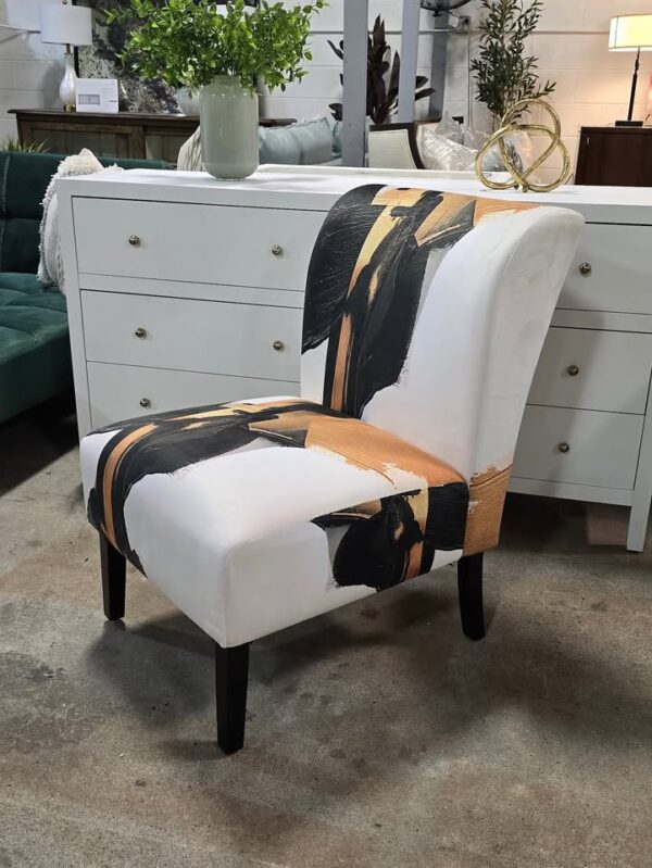 Geometric Slipper Accent Chair - Image 2