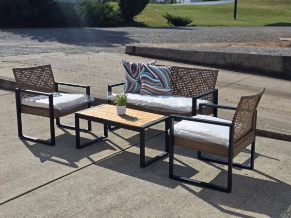 4-pc Outdoor Patio Lounge Set