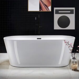 67" Freestanding Soaking Bathtub