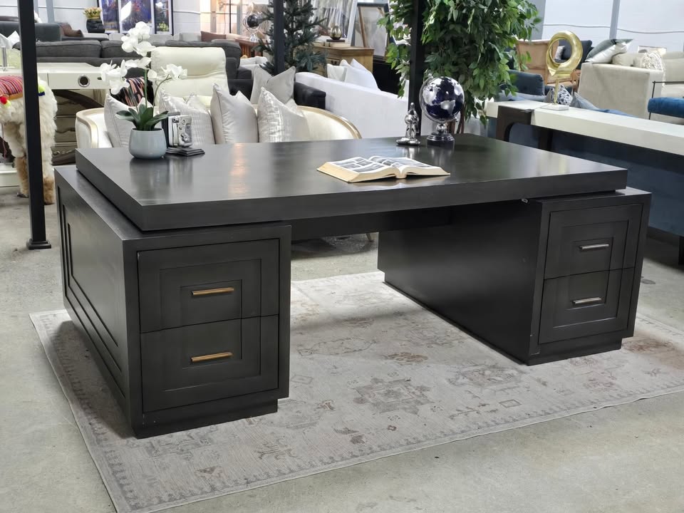 NOIR Mentor Solid Wood Desk