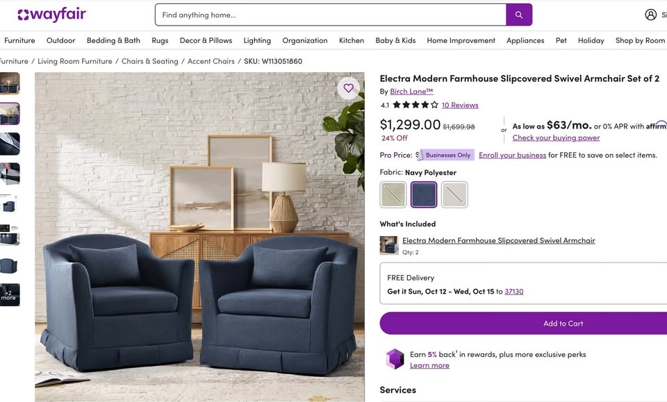 Set of 2 Electra Swivel Accent Chairs - Image 7