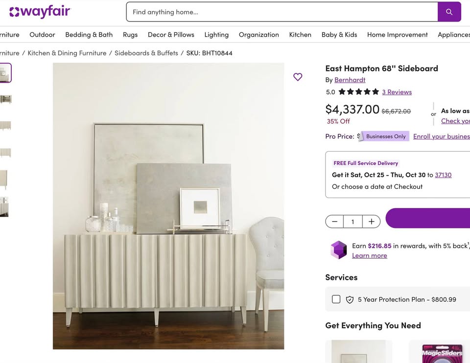 Bernhardt East Hampton Sideboard - Image 9