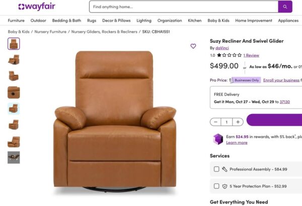 Suzy Swivel Gliding Recliner - Image 7