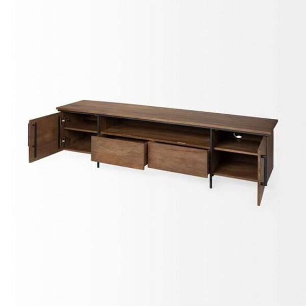 Mercana Maddox Mango Wood Media Console - Image 6
