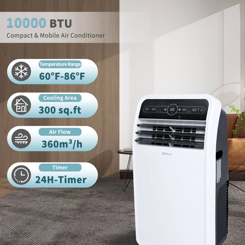 Shinco Portable Air Conditioner With Remote and Wifi - Image 6