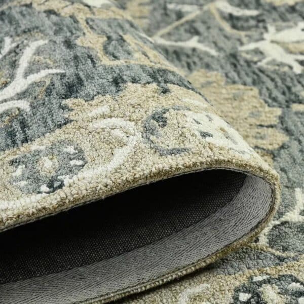 9' x 13' Dorcelus Floral Hand Woven Wool Rug - Image 9