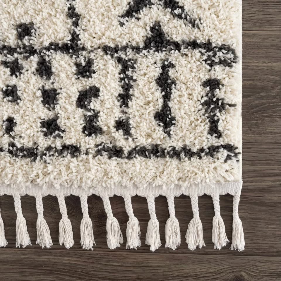 9' x 12' Adein Farmhouse Shaggy Rug - Image 4