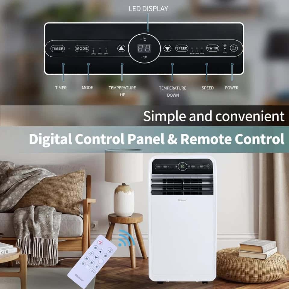 Shinco Portable Air Conditioner With Remote and Wifi - Image 5