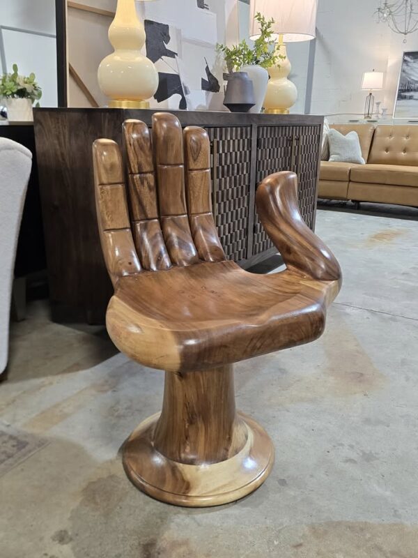Solid Wood "Hand" Accent Chair - Image 3